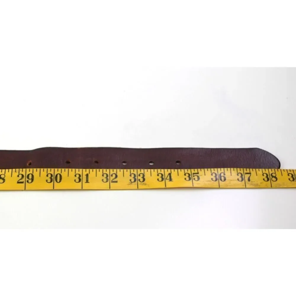 Treasure & Bond BROWN REAL LEATHER 1 3/8